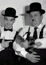 Gary Slade and Rob Graham as Laurel and Hardy Lookalike based in Cheshire are available through A.R.C. Entertainments