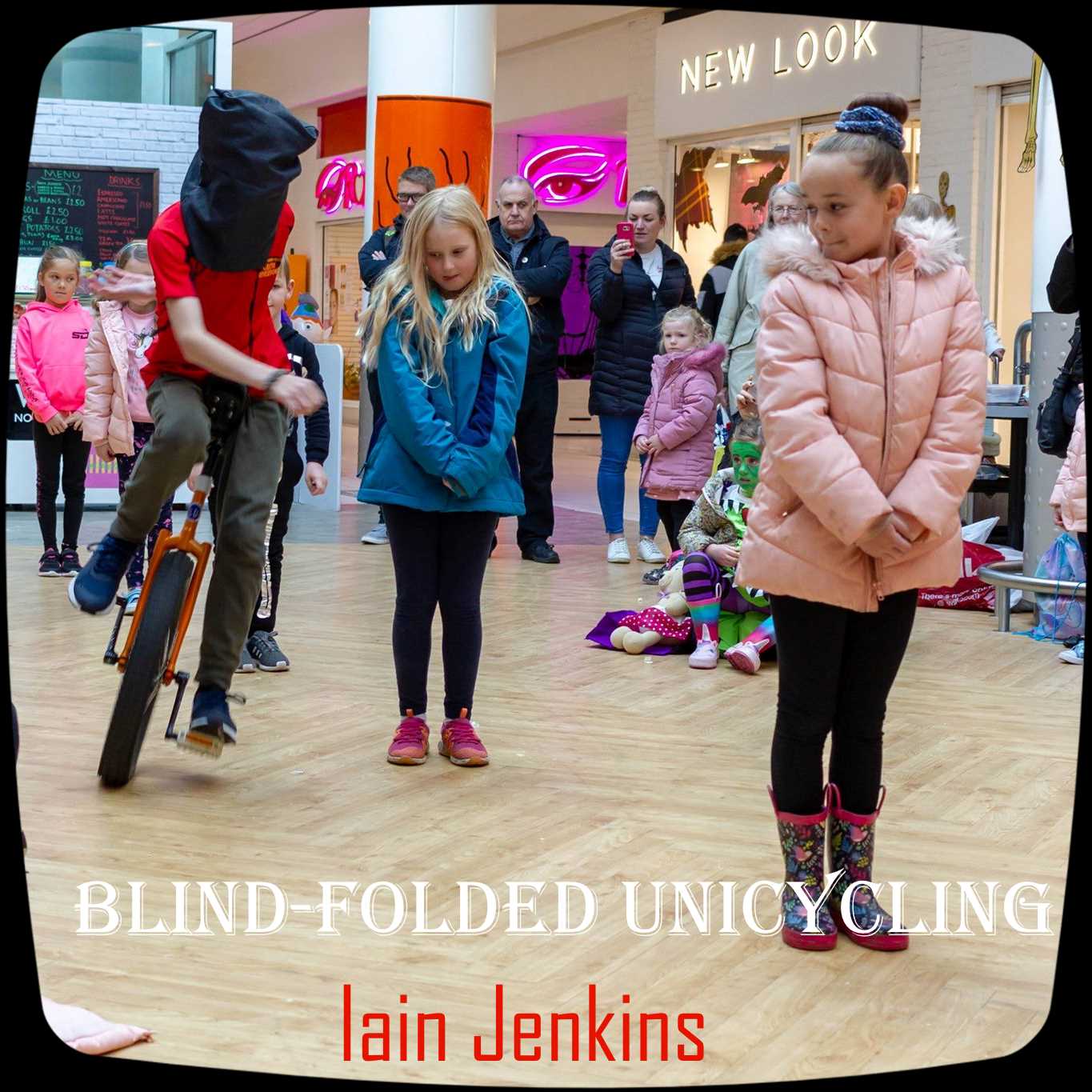 Iain Jenkins Blindfolded Unicycling Challenge Teesside