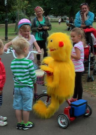 Murray the Mini Monster on trike by Animated Magical Moments