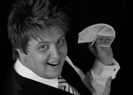 Magician Ash Arnold is available for bookings from Northumberland