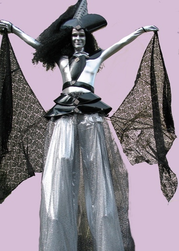 Silver Witch on Stilts by Rachel Hyde South Yorkshire