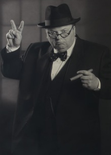 Winston Churchill lookalike Derek Herbert