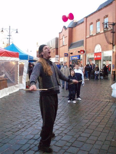 Circus Skills Performer Glenn Scott from Lancashire with Diablo