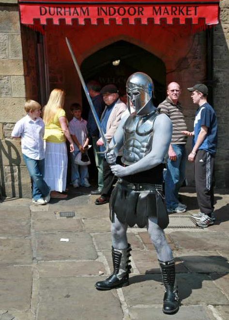 Glenn Scott Living Statue Gladiator Lancashire