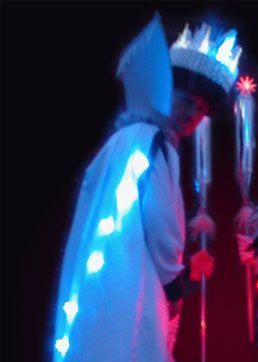 Ice King by Glynn Corking stilt walker from Suffolk