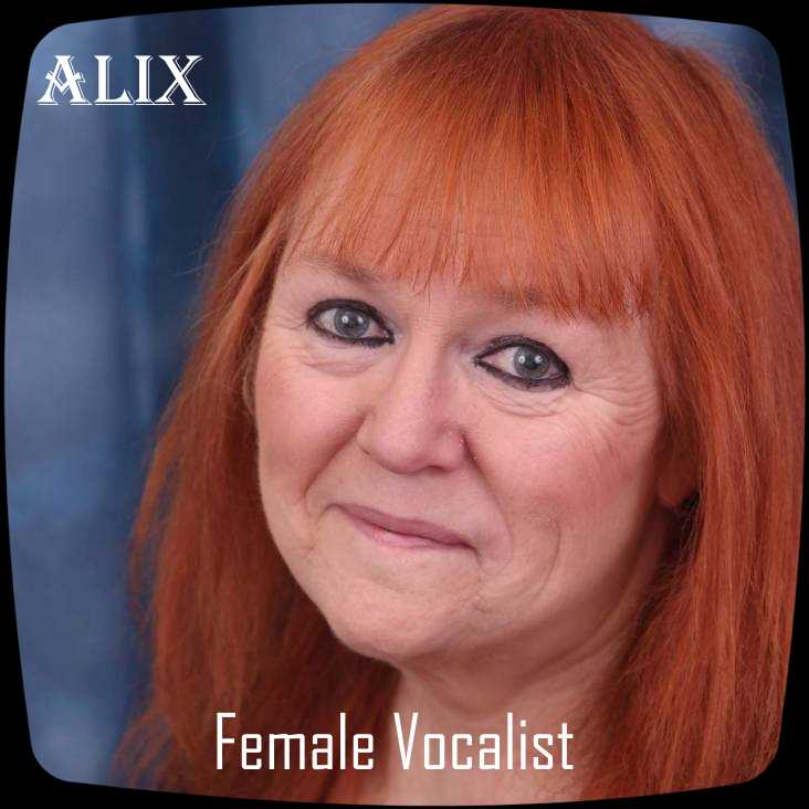 Female vocalist Alix aka Glynis Maloney Teesside