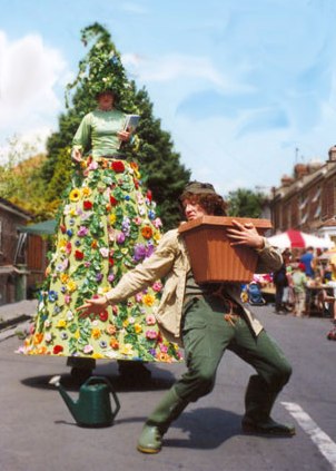 Florabunda & Expectant Gardener by Head for Heights of Ceredigion