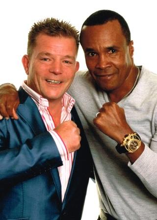 Lester Crabtree Comedian, with Sugar Ray Leonard