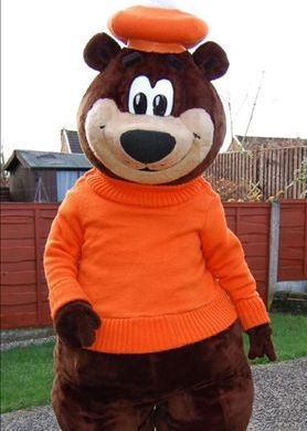 Mascot Character Brown Bear