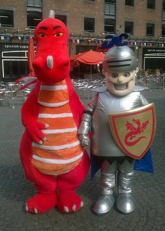 Mascot Characters Dragon & Gladiator St. Georges Day