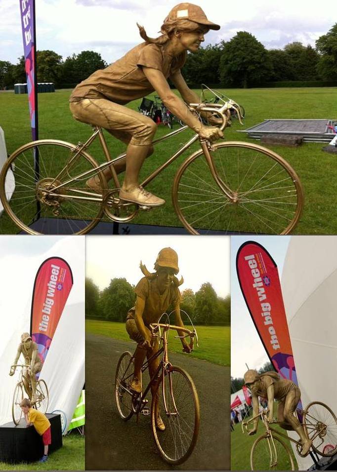 Cycling Statue by Rachel H