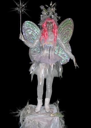 Frost Fairy by Rachel Hyde human statue living statue South Yorks