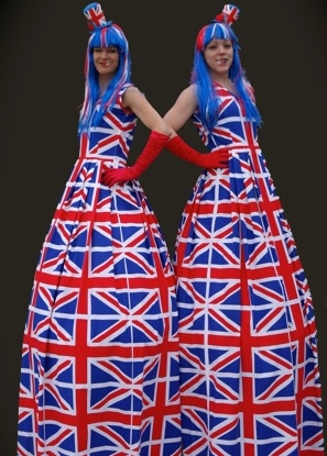 Rachel Hyde & Friends of Chicks on Sticks has some amazing new costumes for the Jubilee and Olympics 2012 based in S Yorks and available through ARCEnts