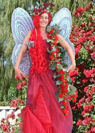 Rose Fairy on Stilts by Rachel H