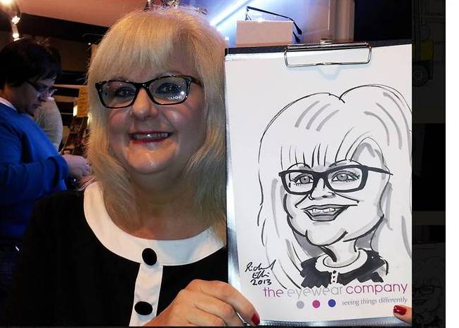 Richard Ellis West Midlands 'caricaturist to the stars'