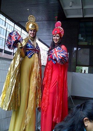 Britannia Stilt Walkers by The Dream