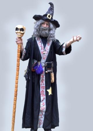 Allin Kempthorne as Runefungle the Warlock available for Halloween and other Themed Events