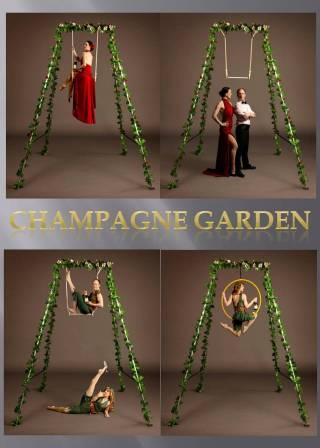 Aerial Bartender Champagne Garden by The Dream Performance London