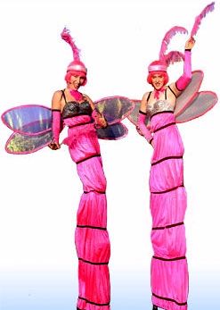 Dragon flies on stilts by Vertigo Stilts of Bristol