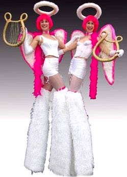 angels on stilts (pink)